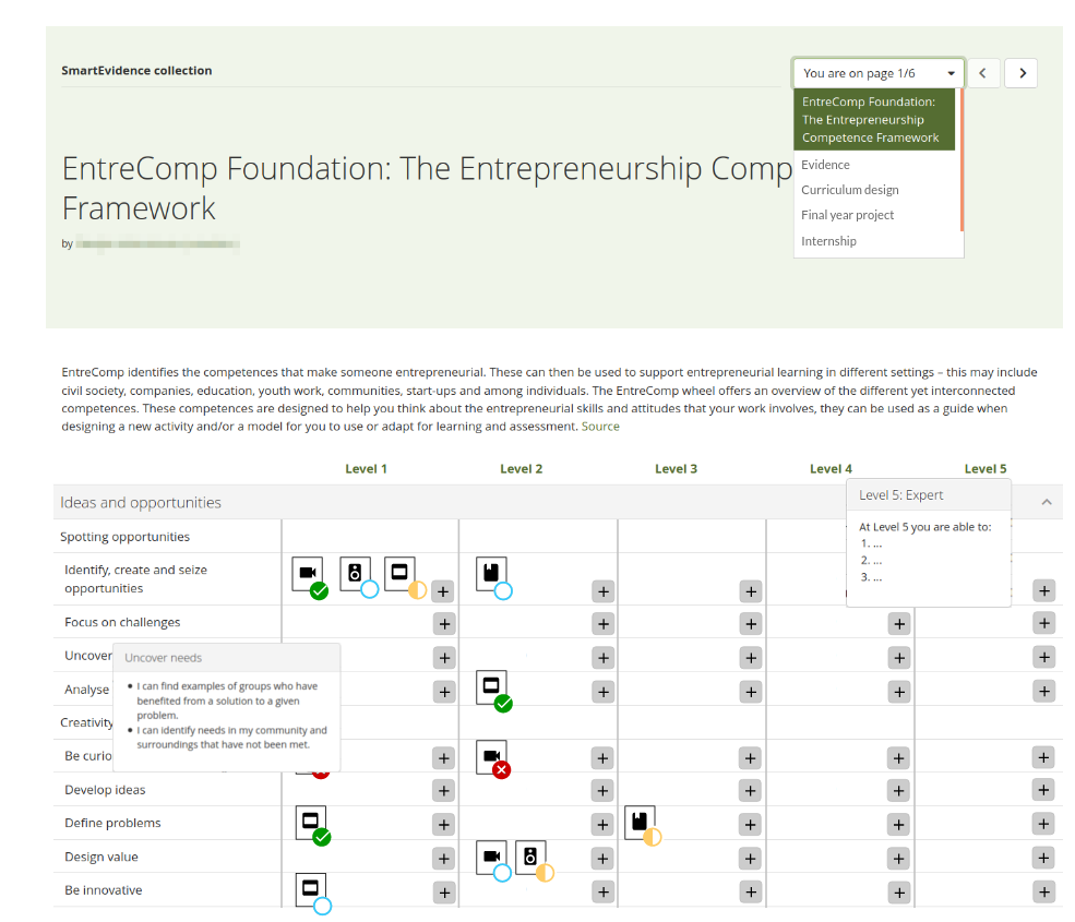 Screenshot of a proposal for SmartEvidence