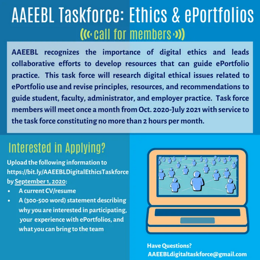AAEEBL Digital Ethics application poster