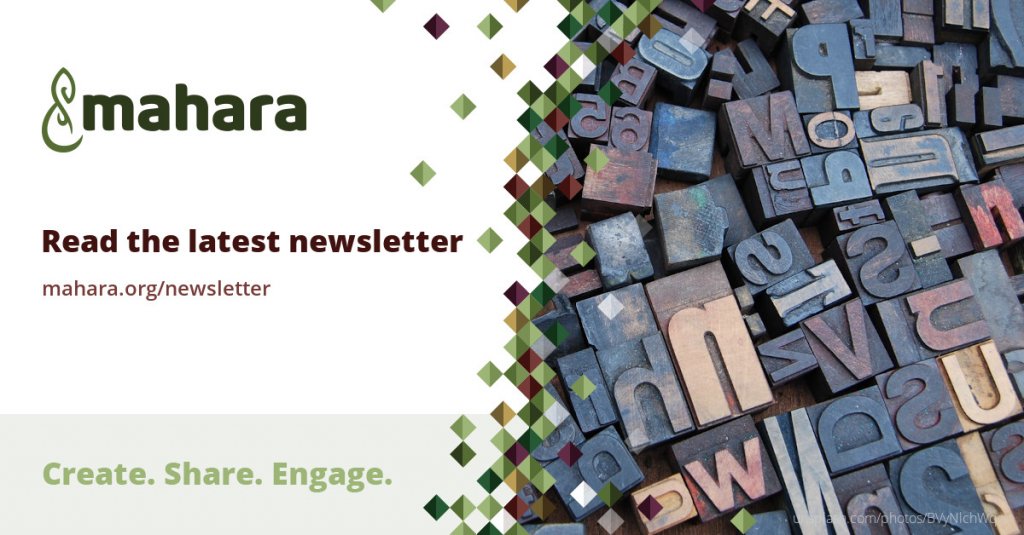 Promo image for the newsletter with printer type letters randomly displayed in a heap