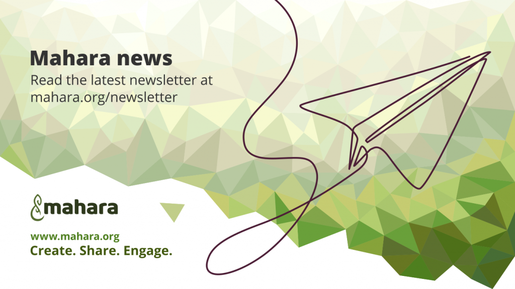 Promo image for the April 2024 newsletter with a line drawing of a a paper plane